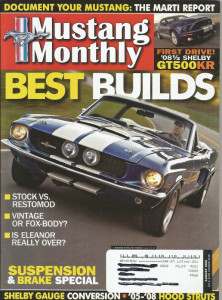 MUSTANG MONTHLY 2008 AUG - NEW GT500KR, GURNEY-SALEEN, '70 MACH 1 428CJ